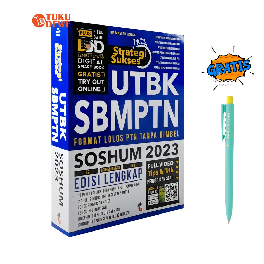 Jual BUKU UTBK SBMPTN - BUKU SBMPTN SOSHUM - STRATEGI SUKSES UTBK ...