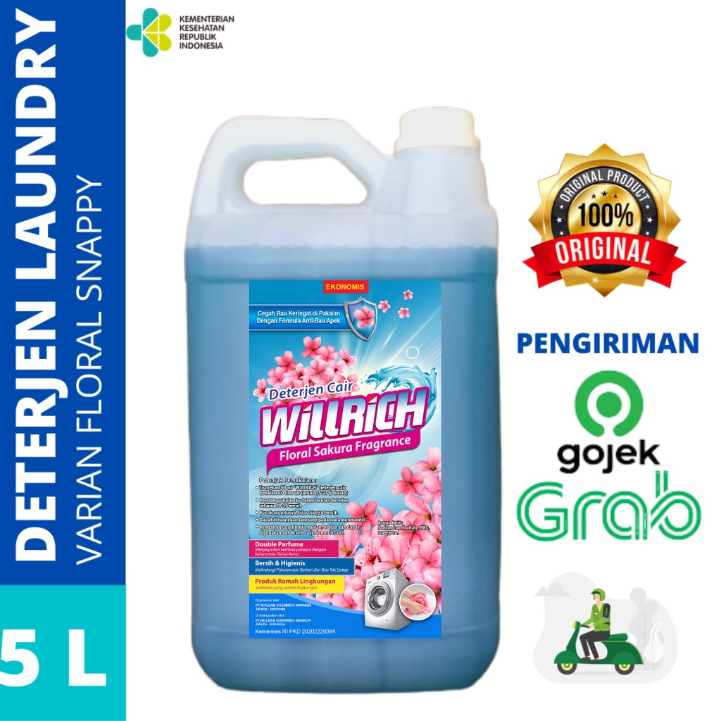 Deterjen Laundry Floral Sakura Premium 5 Liter