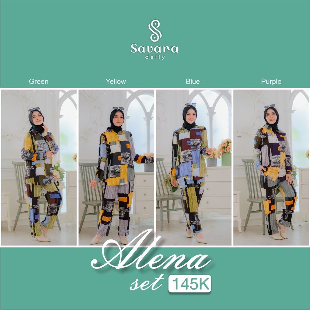 gamis Alena set by savara daily