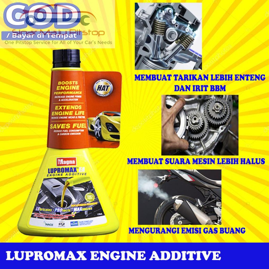 CAIRAN ADITIF OLI MESIN MOBIL BENSIN & MOTOR PENGHEMAT KONSUMSI BENSIN / BAHAN BAKAR - LUPROMAX ENGI