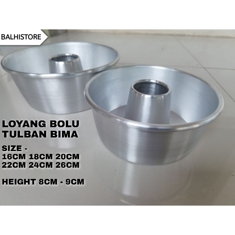 Cetakan Kue Bolu / Loyang Kue Tulban Bima Baking Pan Loyang Bolu Press Tebal