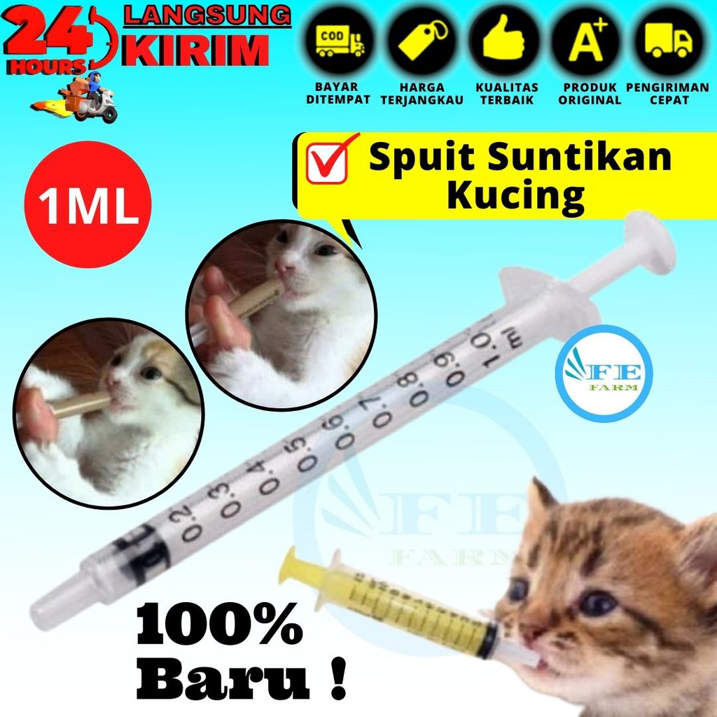 Spuit Sepetan Suntikan 1ml Anjing Kucing FEFARM