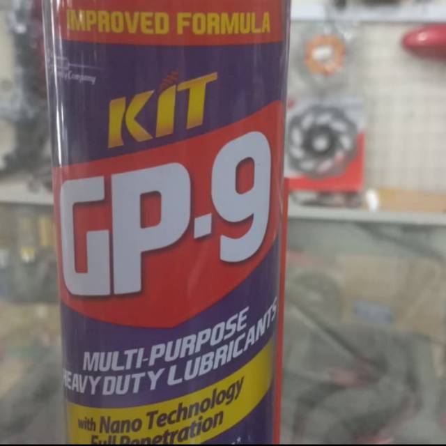 Kit GP-9 MULTI PURPOSE HEAVY LUBRICANT 225ml (melepaskan karat | anti karat | mencegah karat)