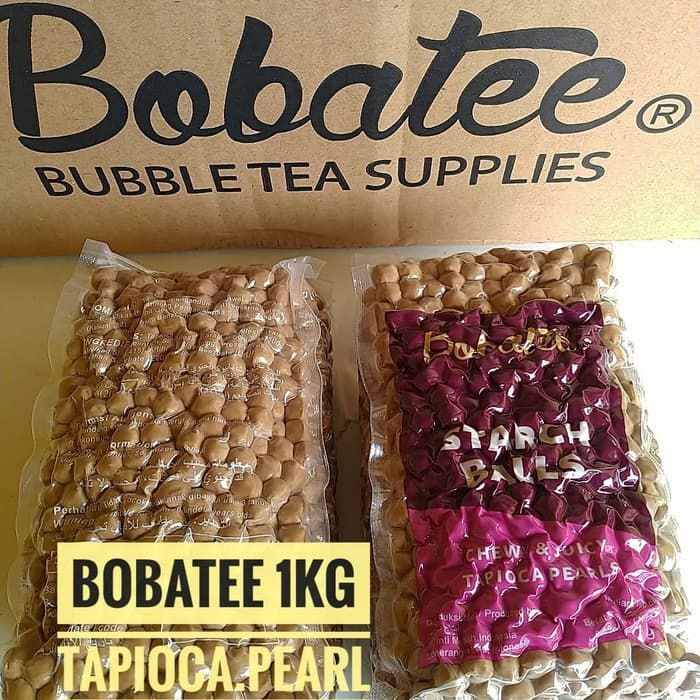 

BUBBLE BOBATEE 1KG / BUBBLE MERK BOBATEE / TAPIOCA BLACK PEARL / TAPIOKA BUBBLE / BUBBLE / BOBA / BUBBLE BROWNSUGAR / BUBBLE GULA AREN / BUBBLE BROWN SUGAR / Bubble Boba Mutiara / Boba Kekinian Topping Minuman