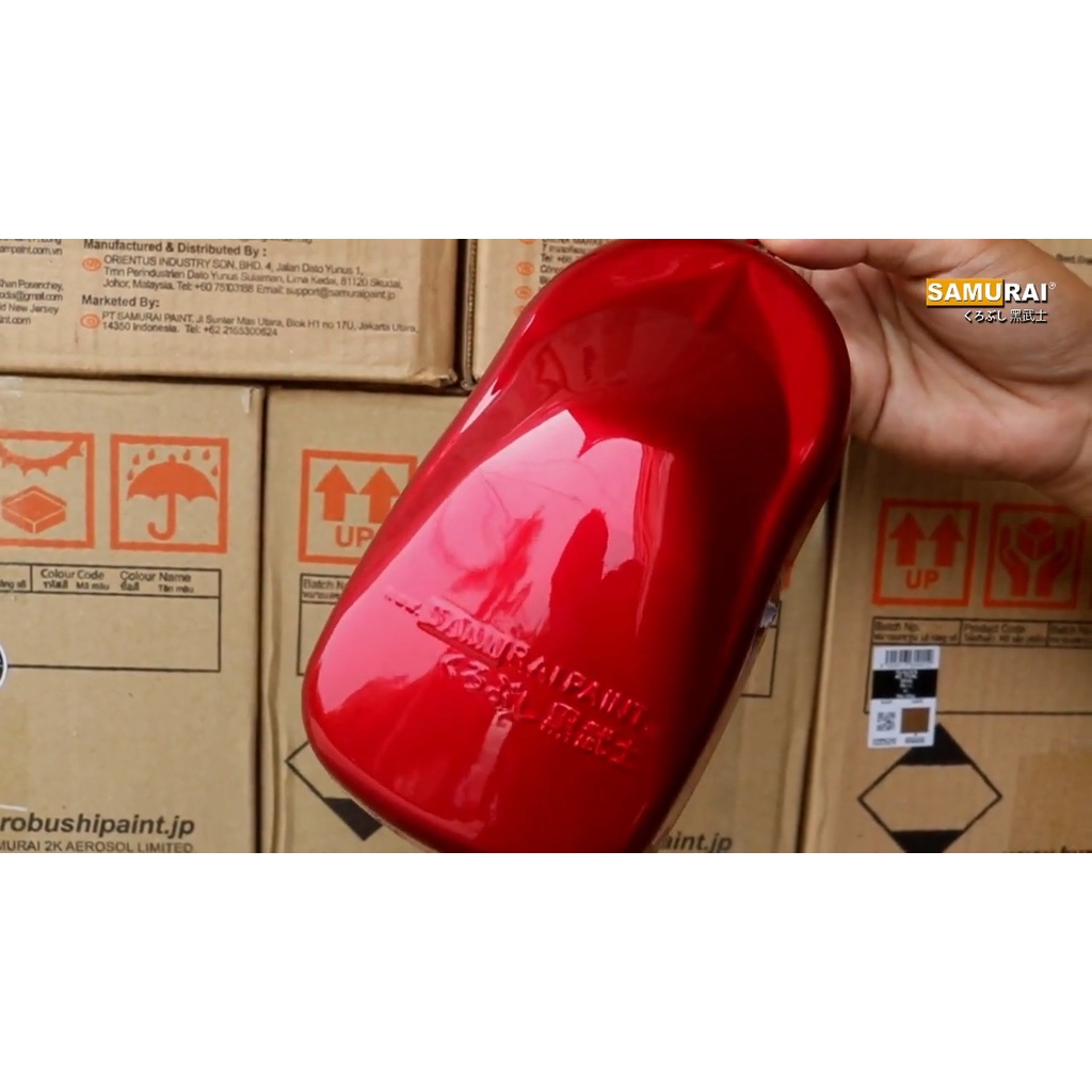 Samurai Paint Brilliant Red Y138 Merah Candy 400 ml - Cat Semprot