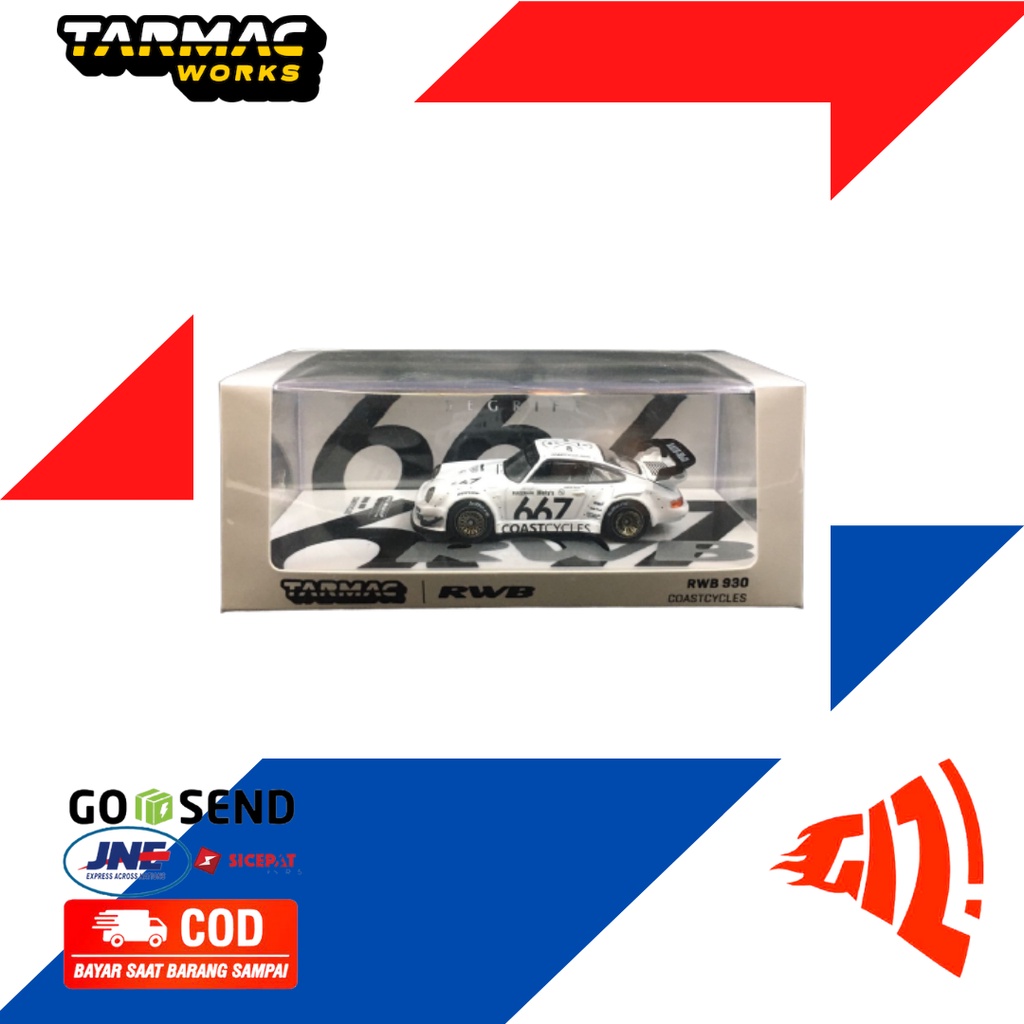 TARMAC WORKS 1:64 PORSCHE RWB 930 COASTCYCLES