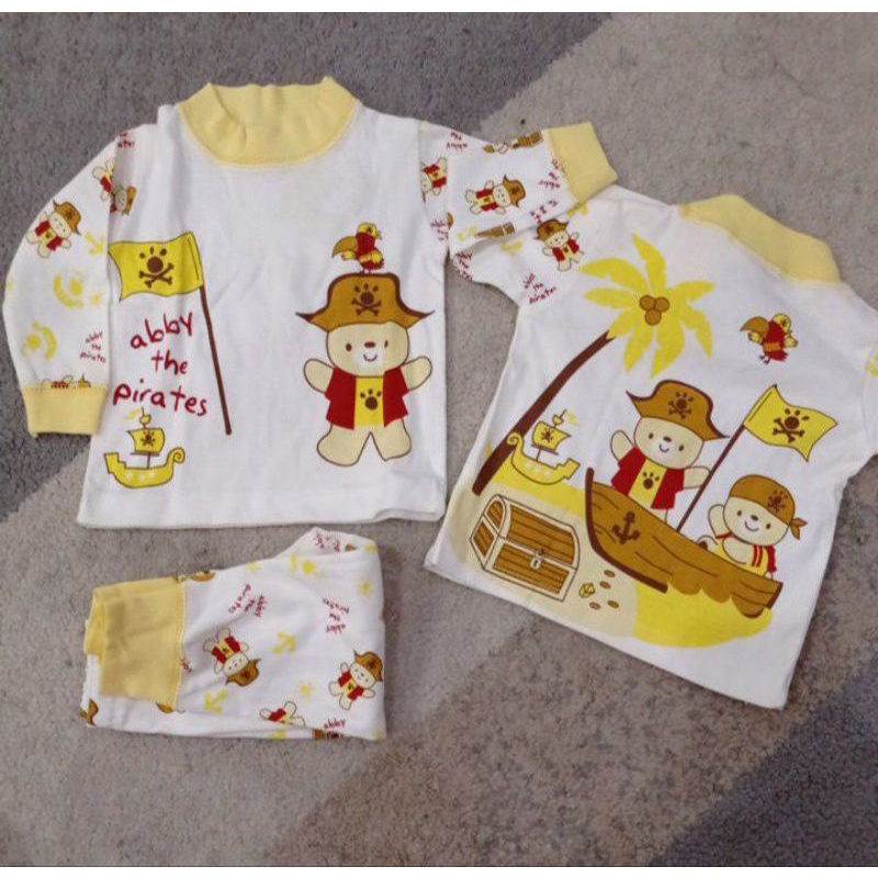 Setelan Abby bear &amp; Papanda  newborn /baju bayi