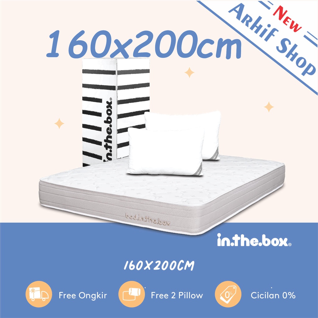 SPRING BED KASUR IN THE BOX inthebox 160x200 (Queen)