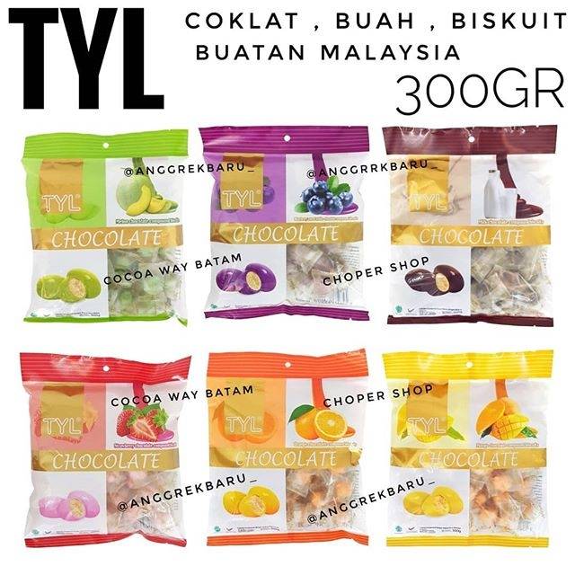 

Coklat TYL Biskuit Dengan Buah / Cokelat Buah-Buahan / Fruit Chocolate Biscuit 300gr