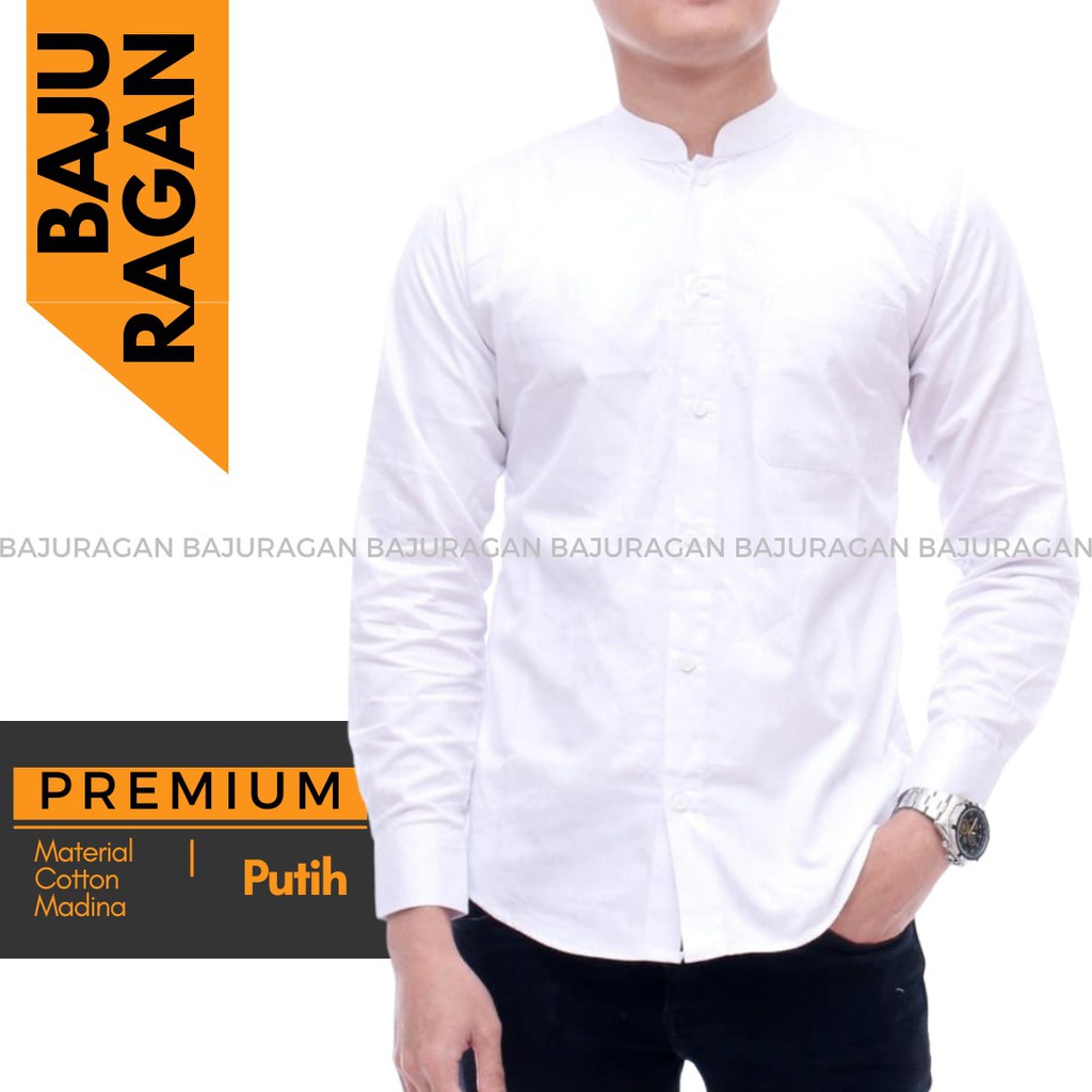 Atasan Muslim Pria Slimfit Panjang Kafa Premium Lengan Panjang / Baju Koko Pria