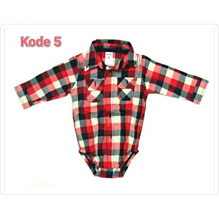 Kemeja Bayi &amp; Jumper Size 9M - 2T kotak anak Keren Anak Cowo Cowok