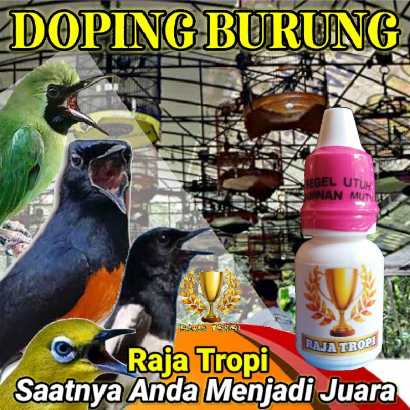 DOPING,, Obat tetes penggacor burung seketika macet stres mabung muda hutan Lovebird kenari murai ba