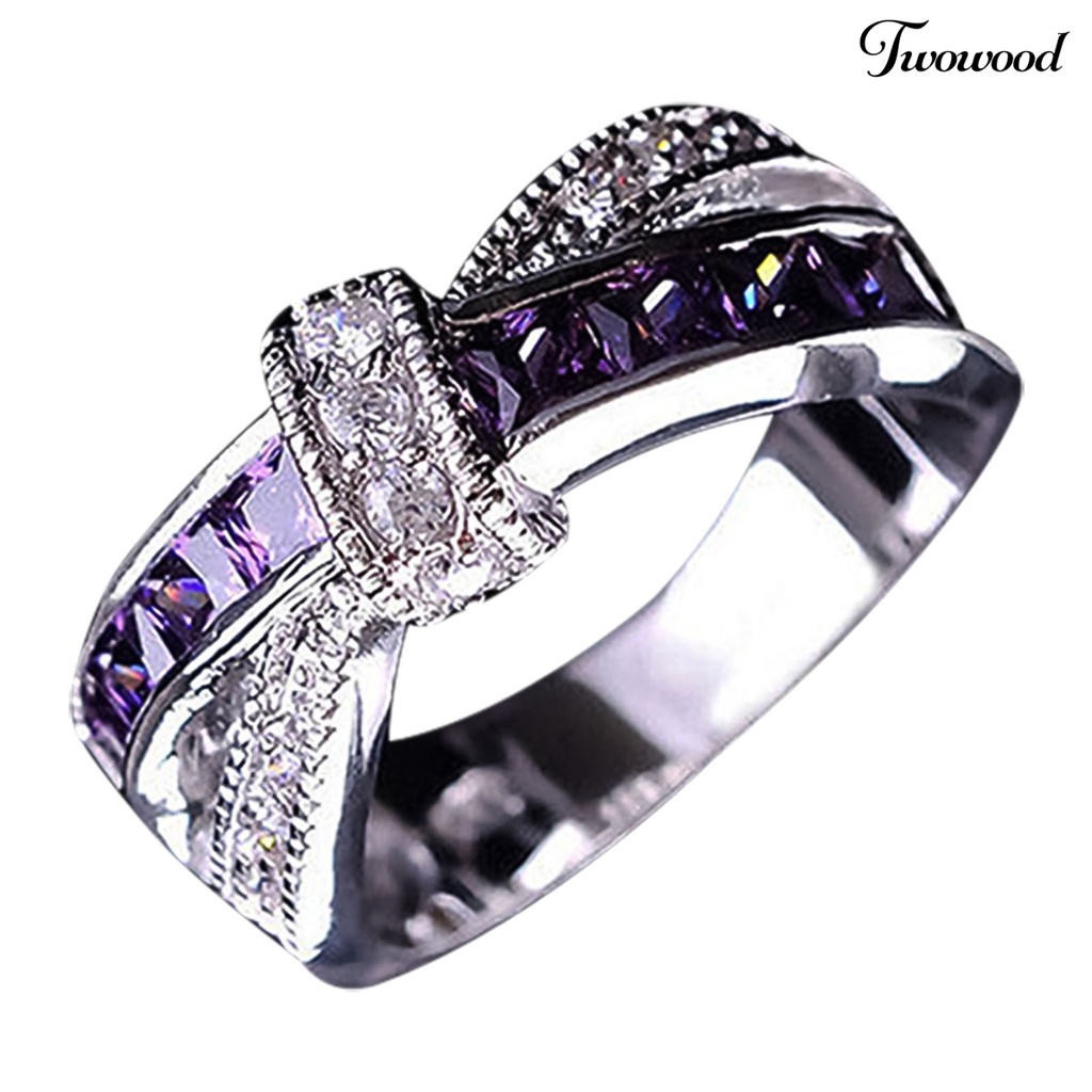 Cincin Berlian Imitasi Bahan Alloy Untuk Pesta