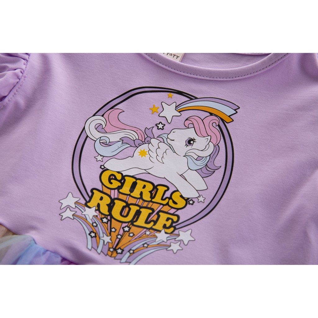Dress tutu anak perempuan gaun pesta unicorn rainbow anak cewek lucu import-6