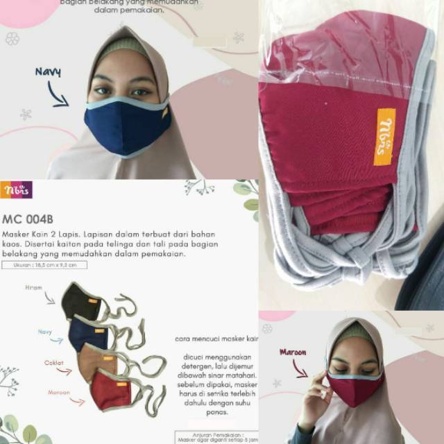 Masker NIBRAS MC 004 (Wrn Tua / Muda)