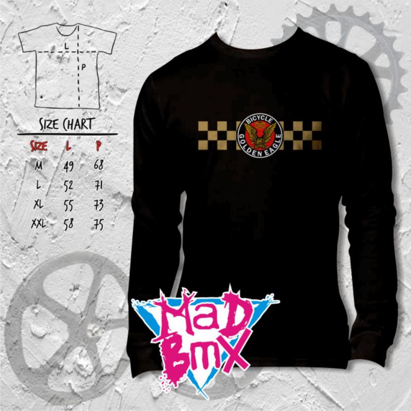 Kaos bmx panjang golden eagle