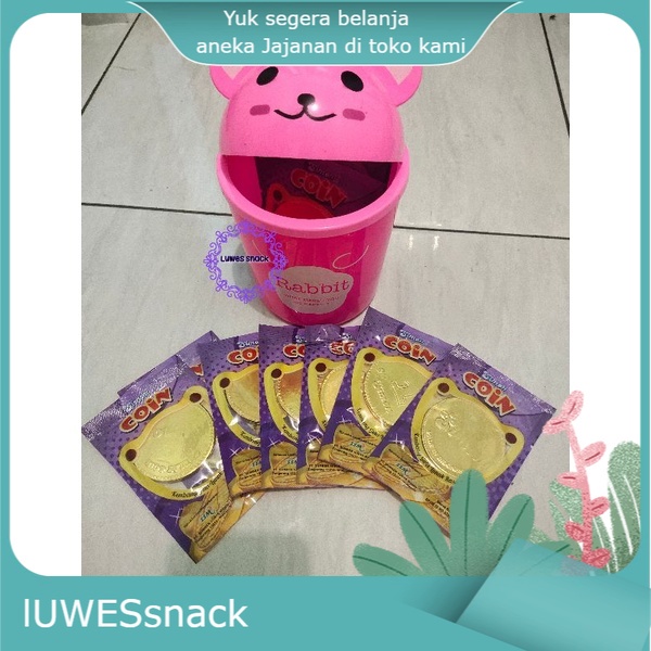 

Coklat koin berhadiah tempat sampah mini lucu isi 20pcs-jajan berhadiah-tempat sampah mini mobil