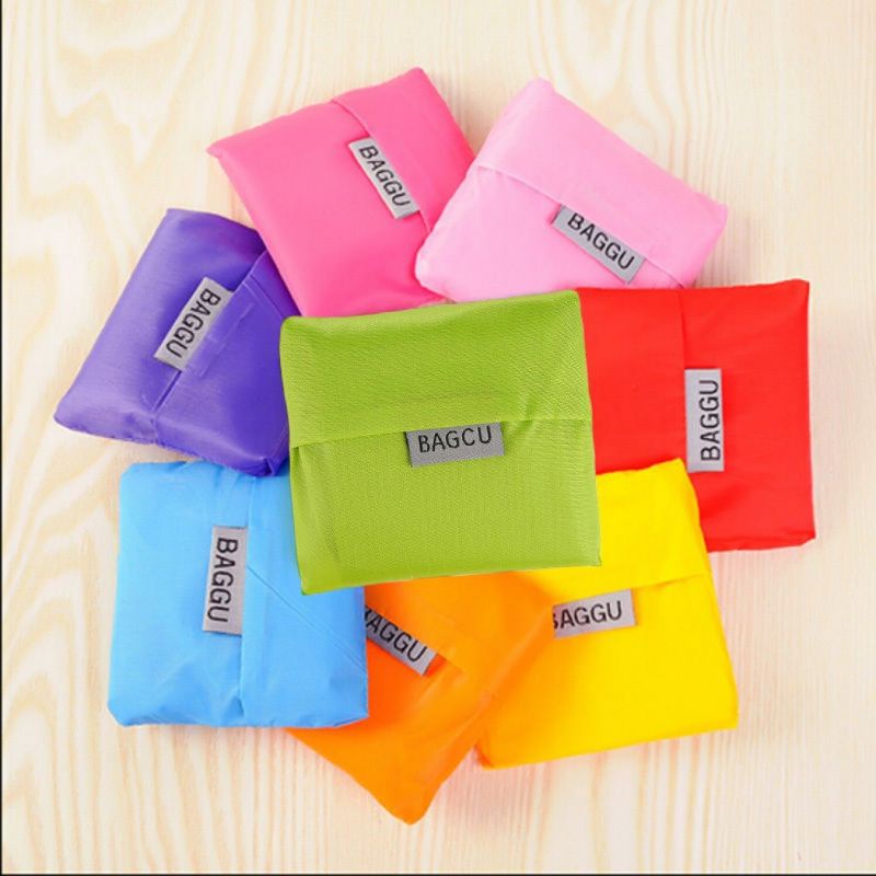 TAS BELANJA MERK BAGGU/TAS BELANJA LIPAT/TAS BAGGU WARNA