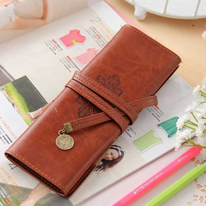 

Mengtai Tempat Pensil Kulit Makeup Pen Pencil Case PU Leather - PBC627