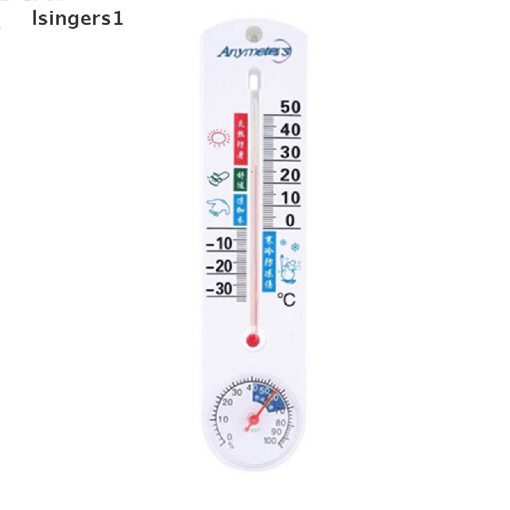 (lsingers1) Termometer / Higrometer Analog Tempel Dinding Untuk Rumah