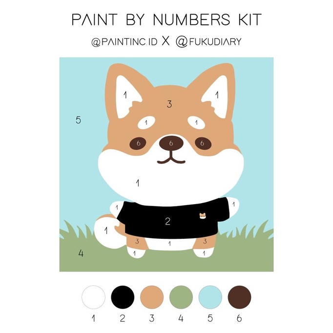 

Paint by Numbers Kit: Paintinc ID X Fukudiary | Painting Kit | Hampers