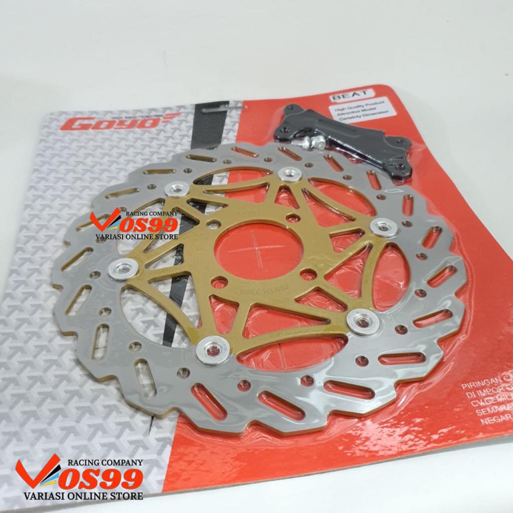 PIRINGAN CAKRAM VARIASI DEPAN LEBAR 260MM PLUS BREKET UNTUK MOTOR HONDA BEAT SCOOPY VARIO SPACY