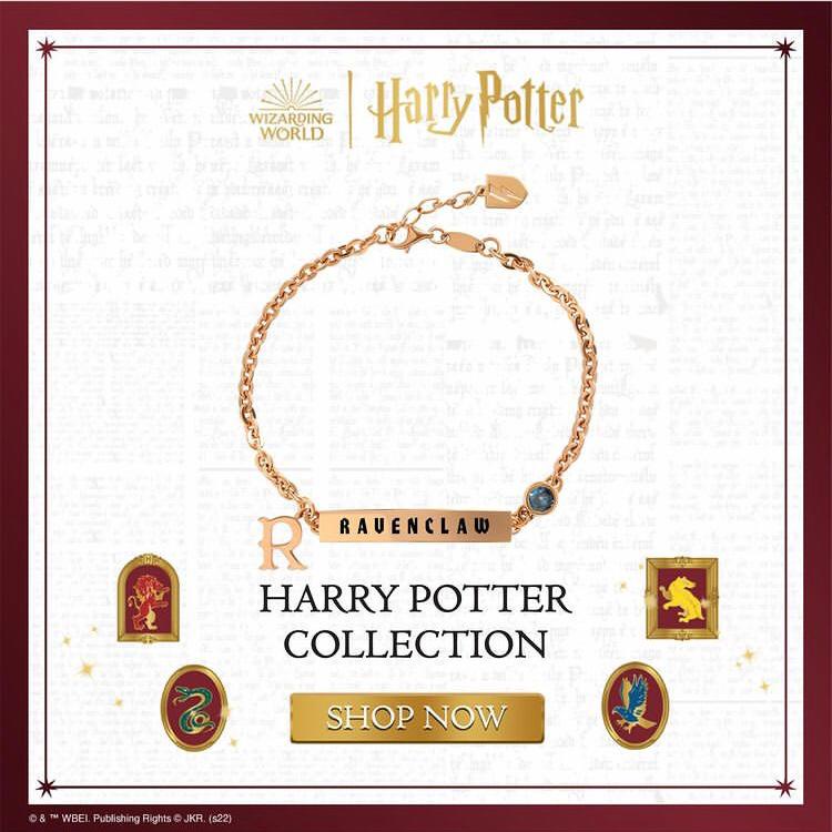 Gelang Emas Harry Potter Ravenclaw Plat Gold Collections 17K 1433647-1433944