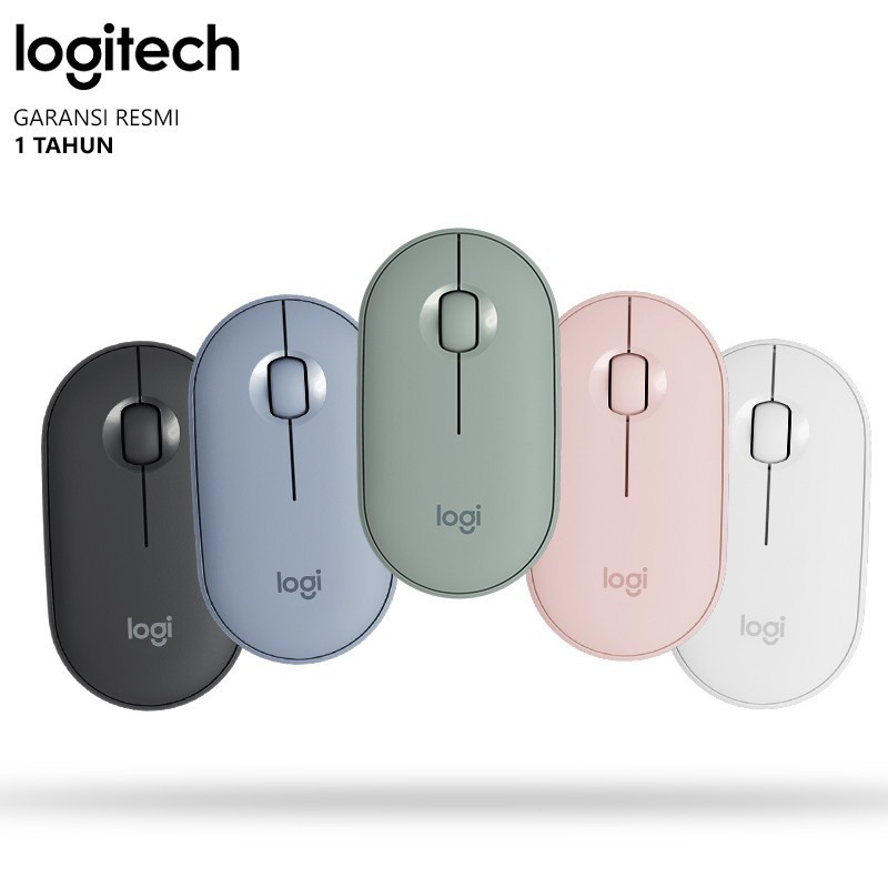 Mouse Logitech M350 Pebble Wireless Bluetooth Slim Silent