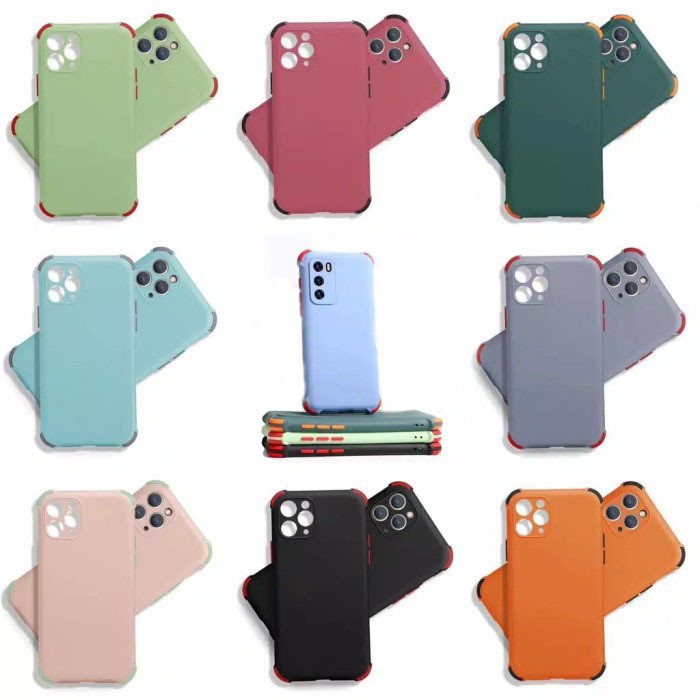 Softcase iphone 6 6 Plus 7 7 Plus Warna Candy Anti Crack Lensa Protector Silicone Cover Soft