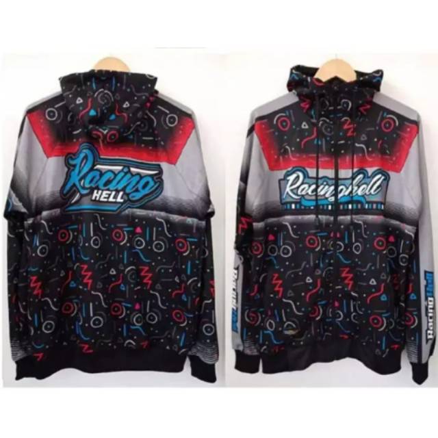 JAKET RACING HELL Custom Nama & Logo