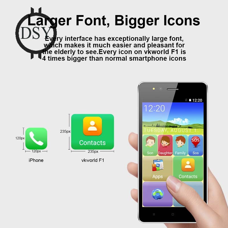 DYS ? vkworld F1 Smartphone Android 5.1 Dual SIM 3G RAM 1GB ROM 8GB