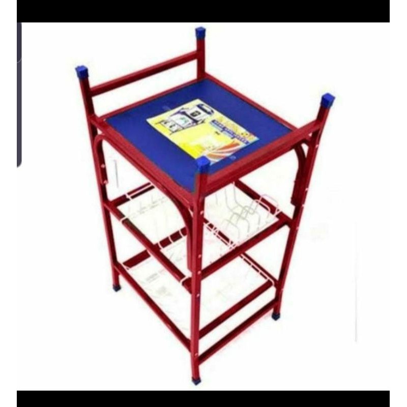 Rak/Meja Magicom dan tempat piring 3 tingkat