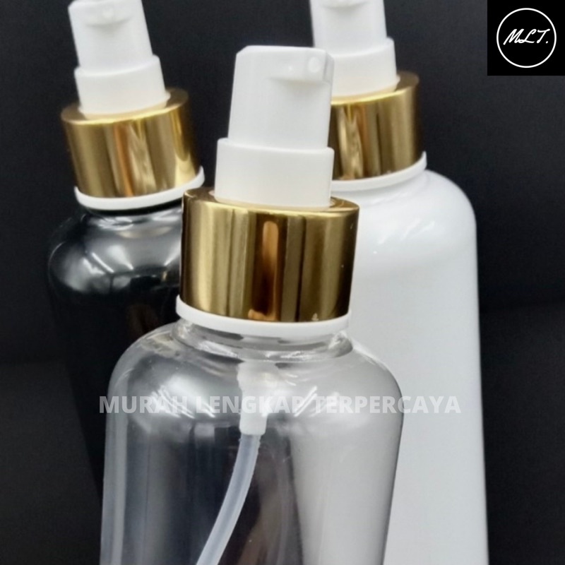 BOTOL TREATMENT PUMP 100ML PUMP TREATMENT GOLD FULLCAP BOTOL BR 100ML PUMP TREATMENT GOLD FULL CAP