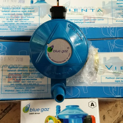 REGULATOR PD BLUE GAZ MANOMETER SELANG GAS BLUE GAZ ORIGINAL NEW PROMO