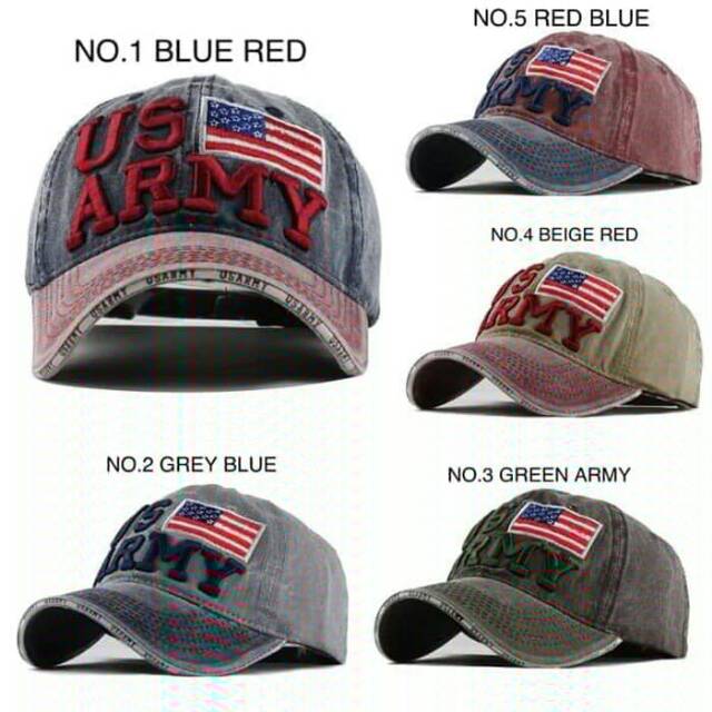 TOPI BASEBALL US ARMY || TOPI IMPORT || BASEBALL CAPS