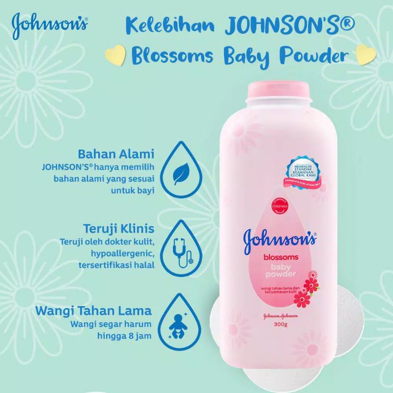 JOHNSON'S Blossoms Baby Powder - Bedak Bayi 300gr