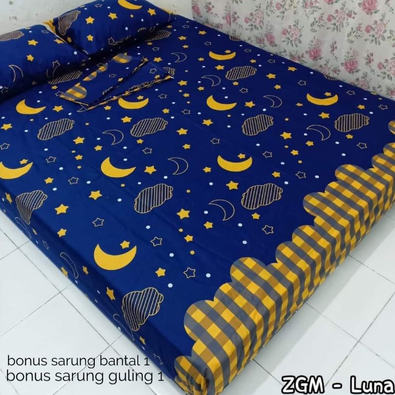 SIZE 100*200* SARUNGKASUR SPREI RESLETING TINGGI NYA ( 10*15*20*25*30*35 )