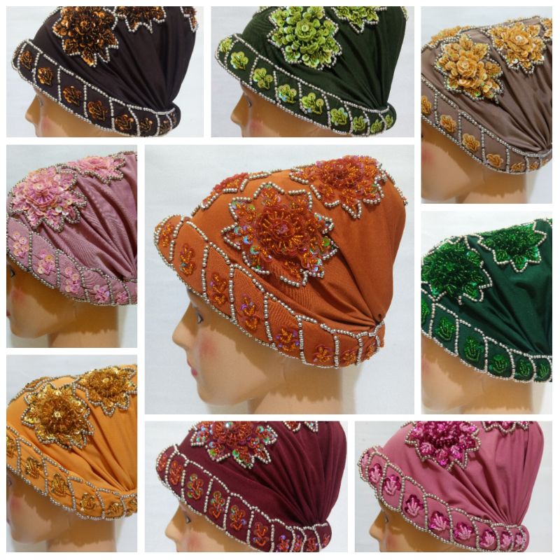 Ciput Kerpus Topi Hijab Turban  Nenek Premium Bisa COD