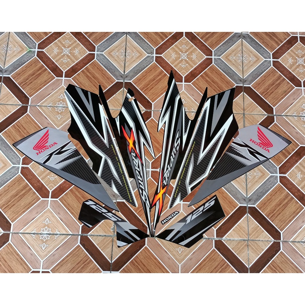 stiker striping body motor supra x 125r 2012