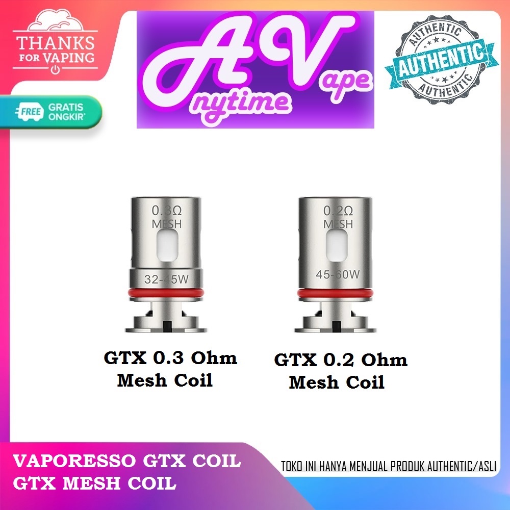 Coil Vaporesso GTX Harga Satuan Asli