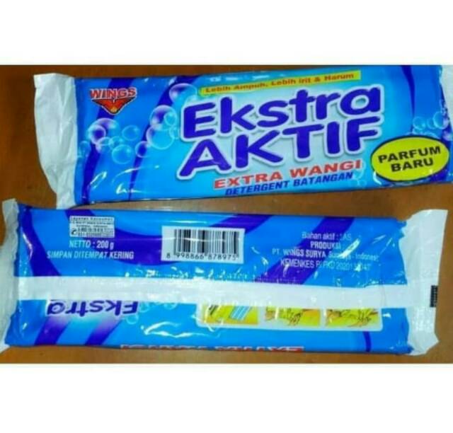  sabun  batangan  wings sabun  batangan  extra aktif 200gr 