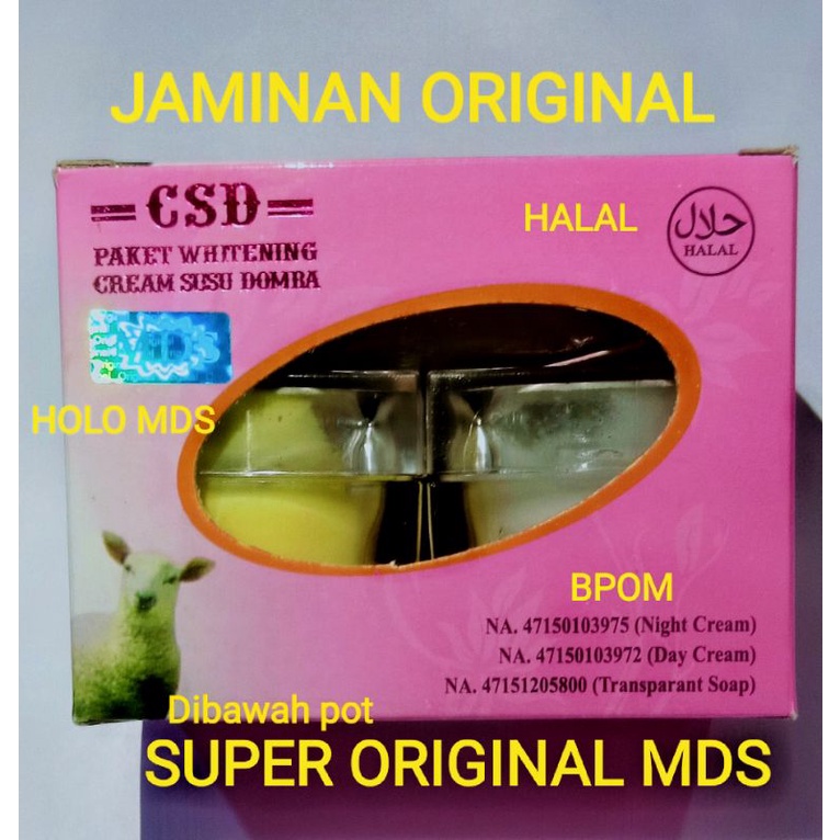 CSD cream susu domba original mds 30gr super original mds