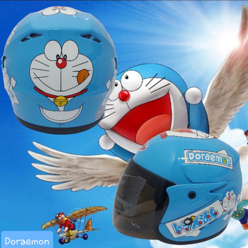 Helm Anak SNI Karakter Doraemon 3-9 Tahun