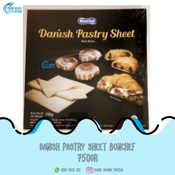 

ORIGINAL MURAH danish pastry sheet bonchef 750gr