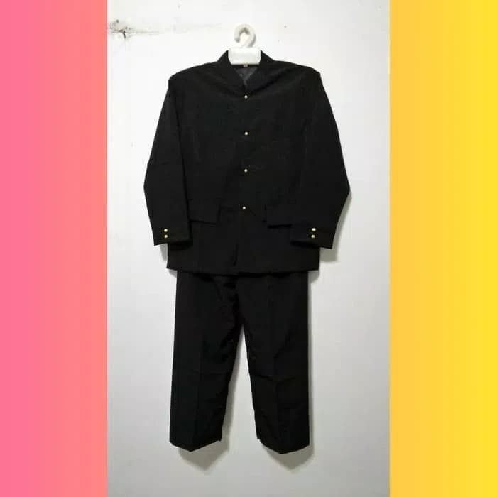 Set Pakaian Adat Betawi Sunda Jawa Beskap Hitam Abang Set Pakaian Adat Betawi Sunda Jawa Beskap Hitam Abang