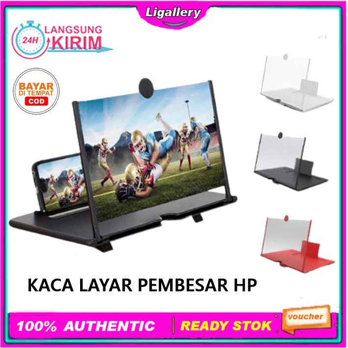 1 Pcs Kaca Pembesar Layar Hp Tablet Enlarge Screen F3 Aksesoris Hp Layar Hp Layar Lipat