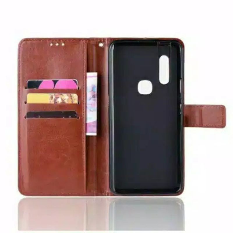 LEATHER CASE VIVO Y16/ Y02S/ Y21/ Y21S/ V5/ V5S/ V17/ V15/ V15 PRO/ V19/ Z1 PRO/ Y19/ Y71/ Y30/ Y50/ Y30i/ S1 PRO/FLIPCOVER + TALI/FLIP DOMPET KARTU/CARD HOLDER