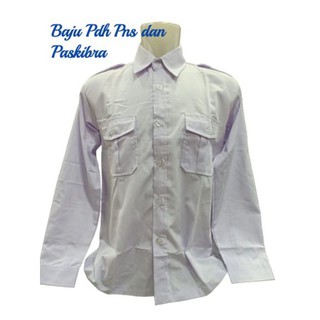 Baju Pdh putih Pns dan Paskibra lengan panjang kemeja Baju Pdh putih Pns dan Paskibra lengan panjang kemeja