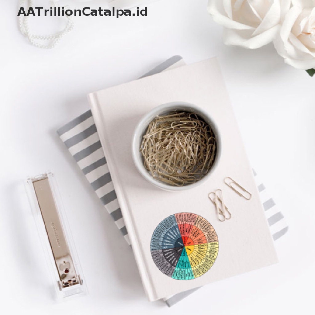 Aatrillioncatalpa 6pcs Stiker Vinyl 2.4 &quot;3.2&quot; Motif Emosi Untuk Dekorasi Mobil