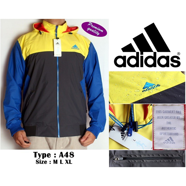 Jaket Adidas / Nike Waterproof & Windbreaker ( Type A48 )